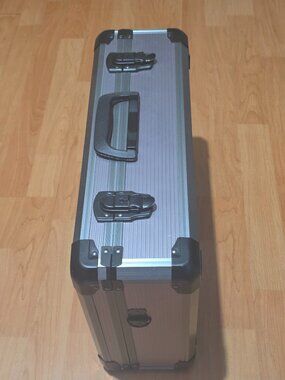 Aluminum Storage Case Jewelry Watch Camera Equipment Tool Box Strap